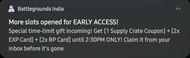 Early Access slots are available right now